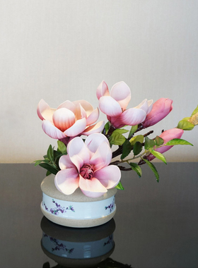 新中式风粗瓷电视柜软装套餐陶艺