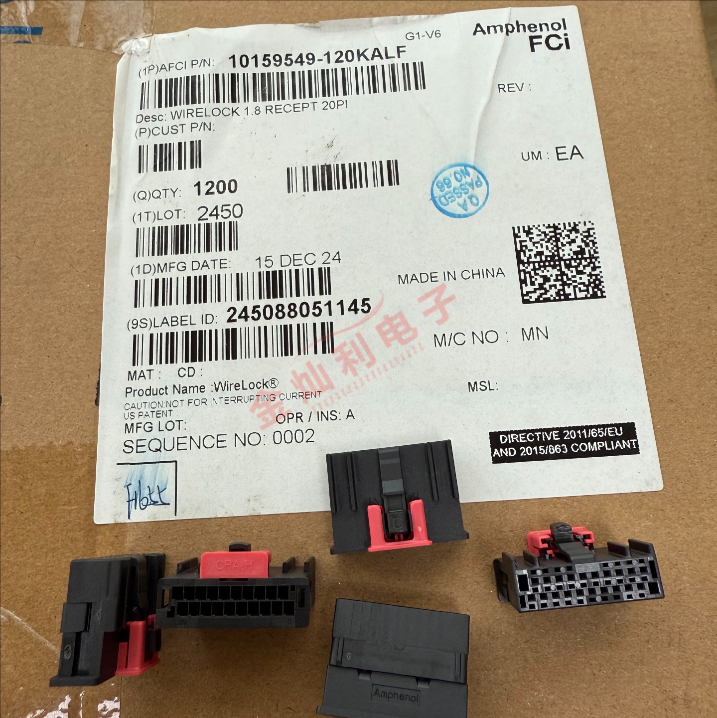 Amphenol FCI/安费诺0A控制器 10159549-120KALF 20PIN 原装现货