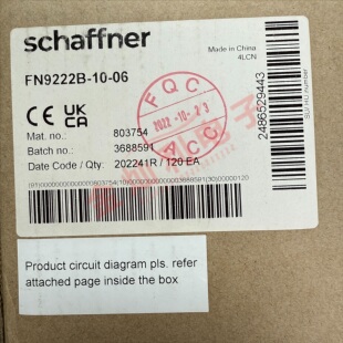 FN9222B-10-06 夏弗纳Schaffner 电源插座模块带滤波器 250V 10A