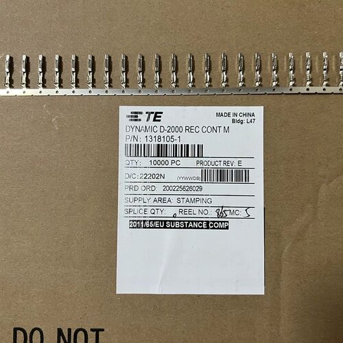 AMP/TE连接器 1318105-1 端子 线规18-22AWG 原装现货 一个起售