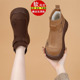 二棉加绒软底防滑勃肯棉鞋 小个子厚底增高复古雪地短靴女冬季 新款