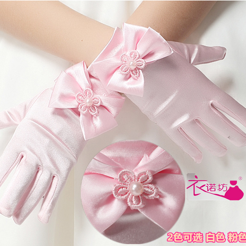 Gants pour fille en satin - Ref 2149658 Image 1