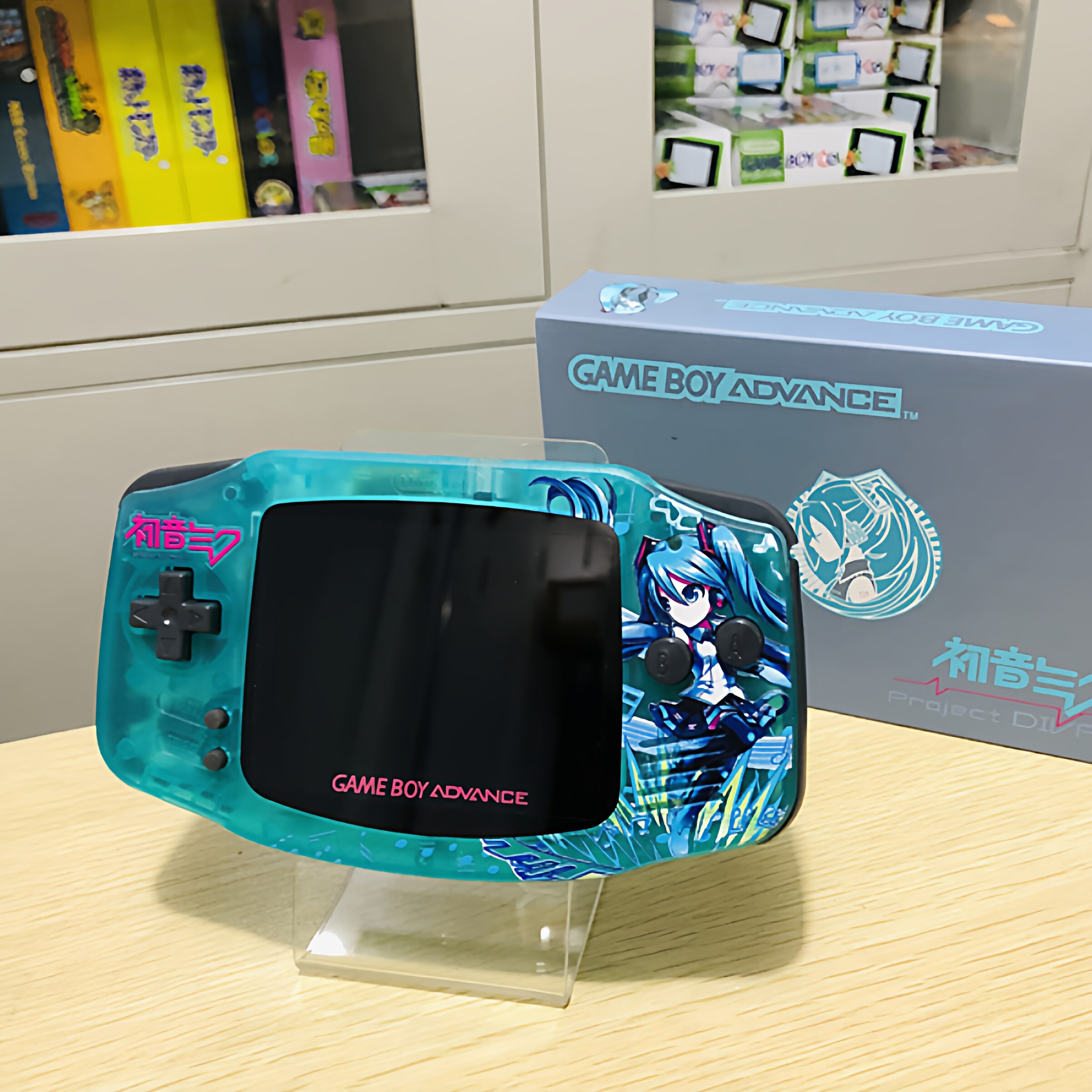 任天堂原装gameboy游戏机IPS高亮背光GBA掌机 怀旧 礼品 初音主题