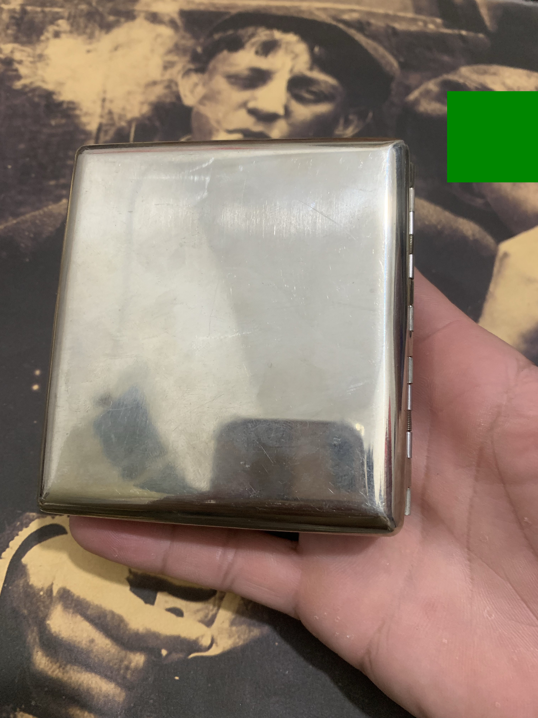 Zippo火机伴侣老式烟盒藏银光板20支粗烟装烟盒个性复古时尚送礼
