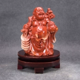 Имитация гибискусского камня имитация Шушан Стоун Нефрит Смех Будда украшения Майтрея Гостиная Дома Украшение маленькое украшение