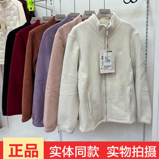 抓绒衣拉链内胆外套 2.0羊毛蓄热万粒绒外套女冬季 POPOKI新款 5805