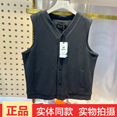 版 榆羊王15974男士 加厚羊毛保暖马甲加绒内外穿坎肩冬修身