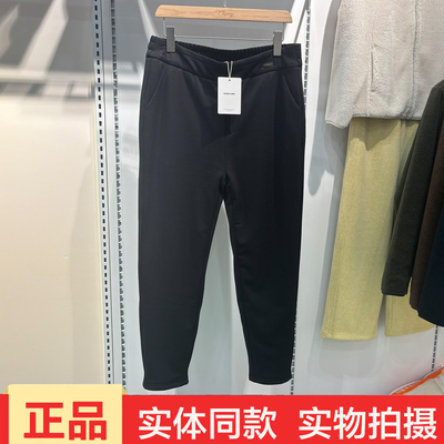 靓雪柔2532双层羊毛保暖裤秋冬新款女士加厚保暖外穿休闲长裤正品