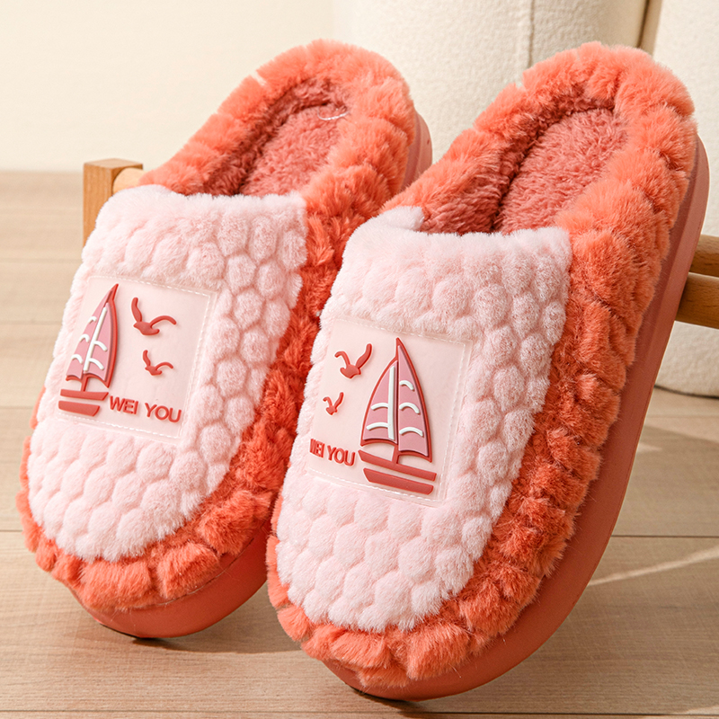 2025新款男士防滑情侣软底棉拖鞋