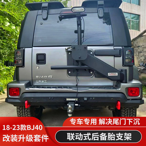 北京BJ40联动式备胎架加强合页