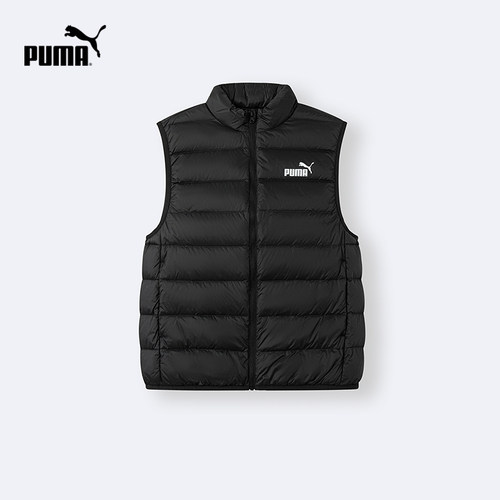 PUMA彪马童装26新款儿童羽绒马甲背心立领简约时尚秋冬轻羽绒外套