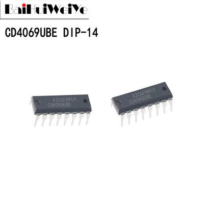 CD4069UBE CD4069BE CD4069 直插 DIP-14 六非门/反相器 全新
