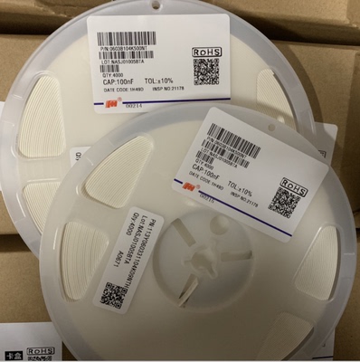 原装贴片电容C0603-104K/M/50V X7R 0603B104K500NT 100nf 0.1UF