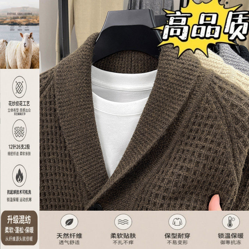 2025新款羊毛开衫男士秋冬季