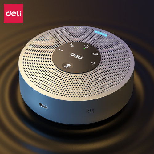 得力MN100视频会议全向麦克风腾讯远程网络语音专用蓝牙/USB有线