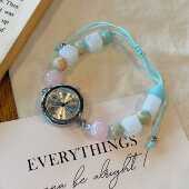 串珠手链式 手表女学生小巧精致ins风高颜值小众轻奢气质2025新款