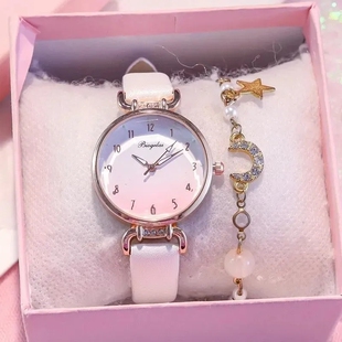 2026新款小香风手表女孩ins风高颜值高中生学生简约小众韩版时尚