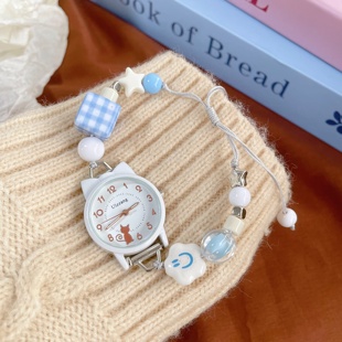 闺蜜手链手表女孩学生可爱小清新高颜值2026新款简约时尚只看时间