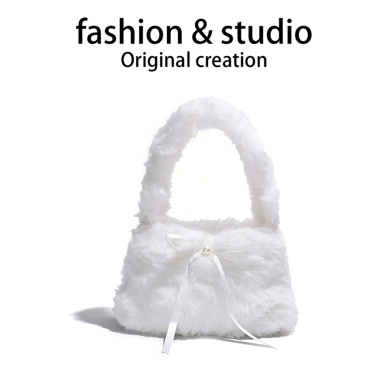 2025秋冬新款毛绒腋下包