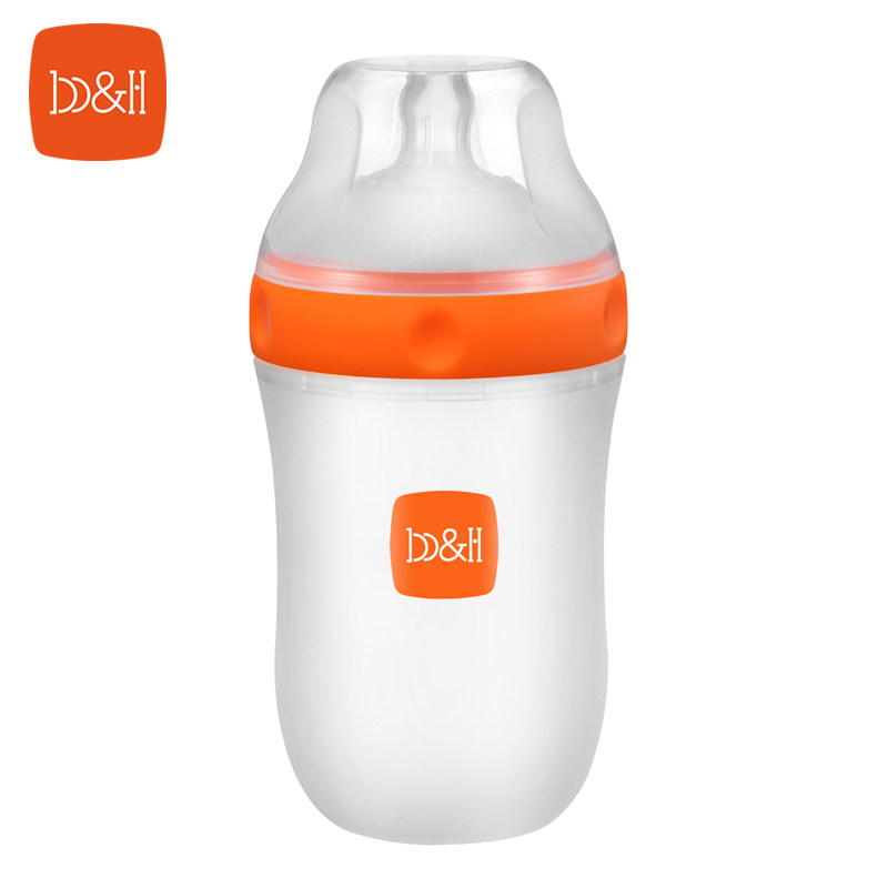 瑞士B&H/宝琪 婴儿超宽口径硅胶奶瓶240ml