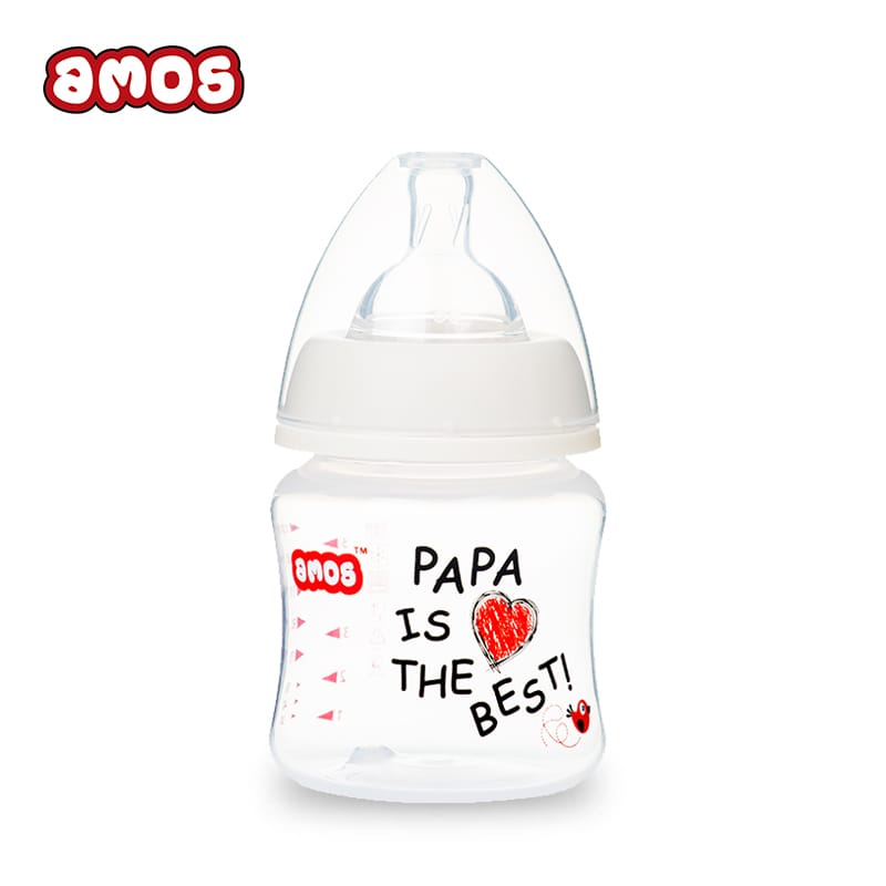 瑞士进口AMOS 婴儿宽口径PP奶瓶150ml