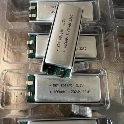 3.7V聚合物电芯纯钴锂电池蓝牙音箱耳机无保护板460mah电池801640