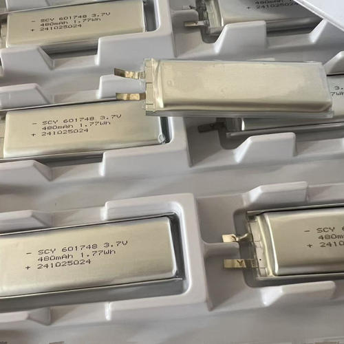 软包聚合物锂电池3.7V 480mah蓝牙音箱TWS充电仓电池规格601748