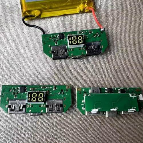 TYPE-C充电口数显升压板充电模块移动电源板充电宝PCBA主板线路板