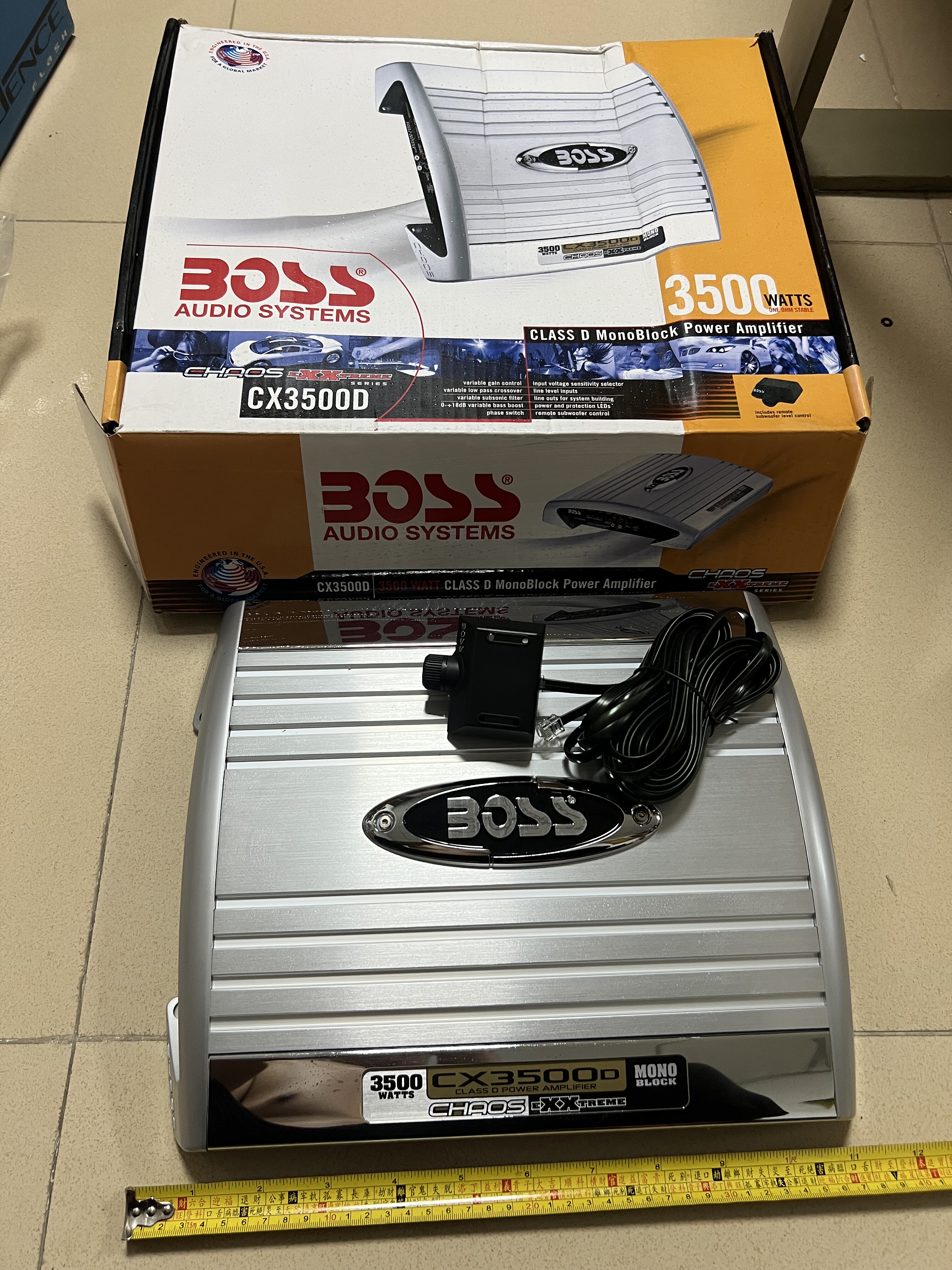 新的美国BOSS品牌汽车功放汽车音响改装升级D类功放重低音3500W