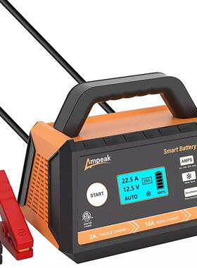 Ampeak 10/25A Smart Battery Charger/Maintainer 12V Automatic