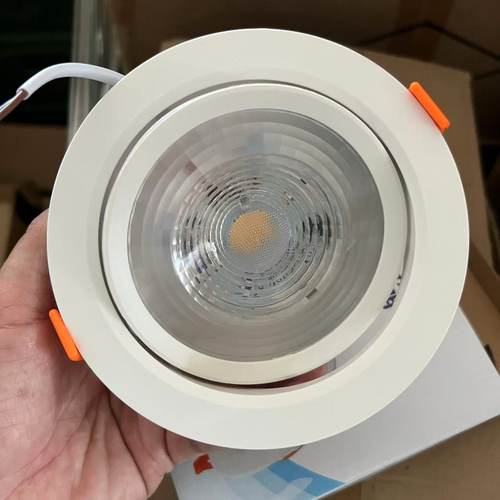 装修用射灯LED天花灯嵌入式筒灯COB家用孔灯筒12W暖光 商用聚光灯