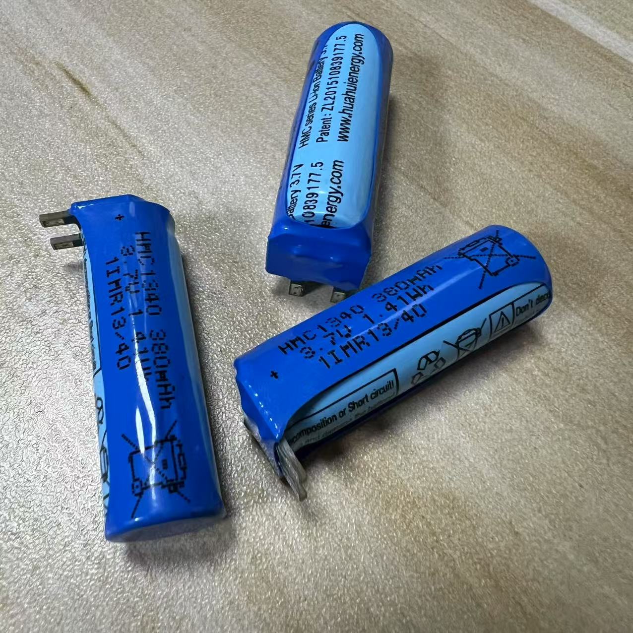 HMC动力电池3.7V锂电池高倍率10C锰酸锂HMC1450定制尾货380MAH