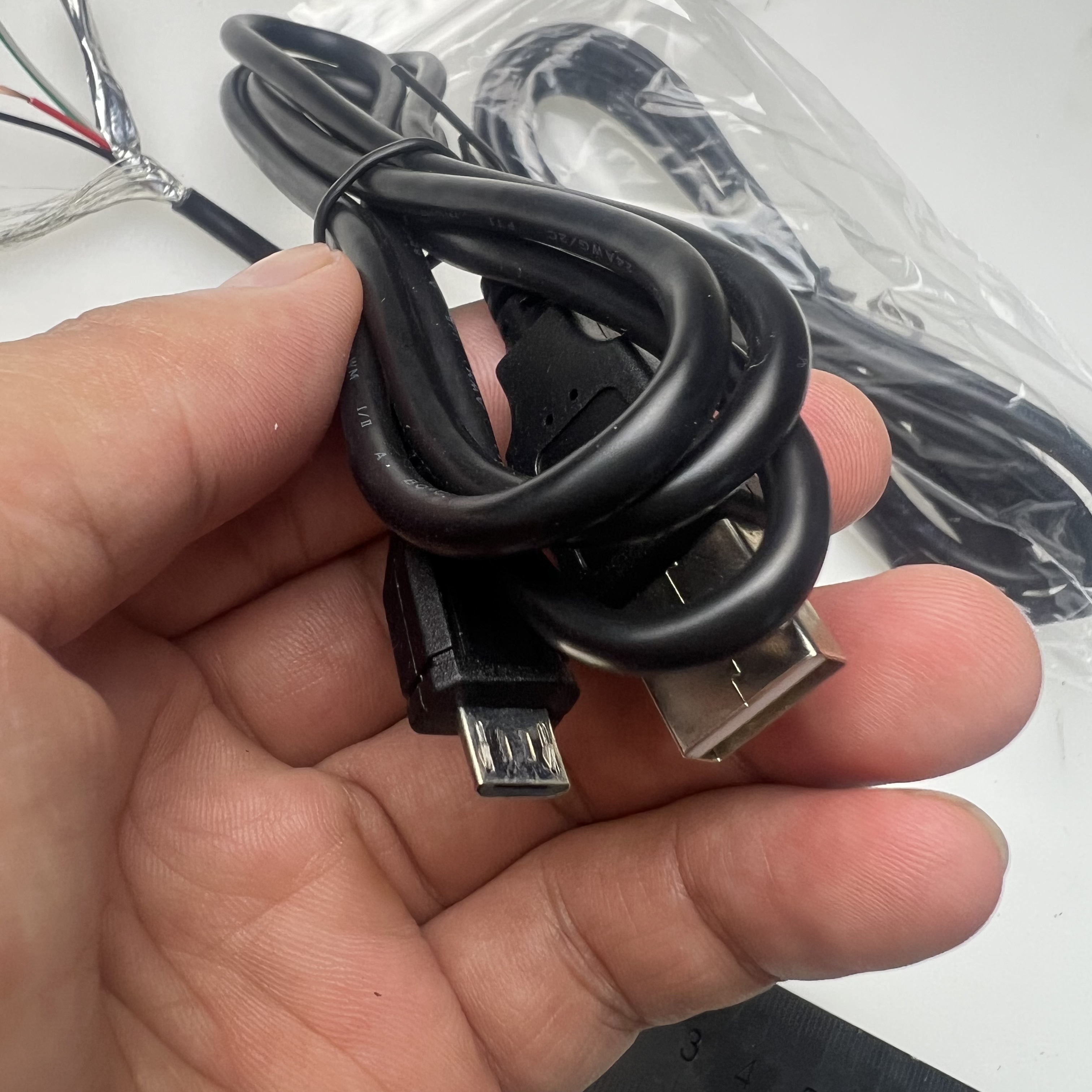 带屏蔽网的安卓micro usb数据线 蓝牙耳机充电线器快充闪充micro usb手机通用充电宝V8线机械键盘鼠标1米铜线
