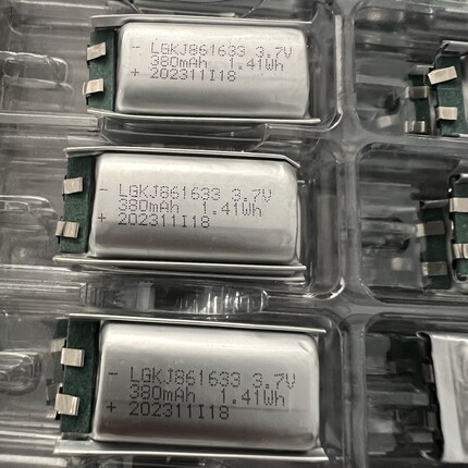 高倍率放电3.7V纯钴聚合物锂电池专用雾化器电池380mah电池861633