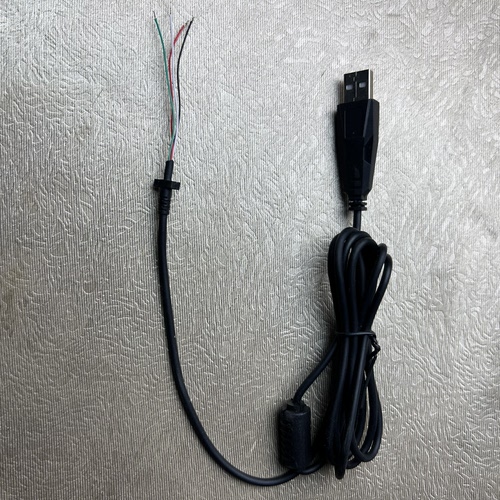 大厂尾货 鼠标线键盘线械键盘线USB数据线4芯线维修更换线1.5米线带磁环防干绕铜线软线 焊接头线带线卡