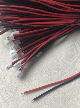 PH 2.0MM电子线端子线单头彩排线连接线2位 长30CM