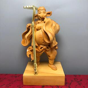 崖柏木雕天蓬元 饰礼品 帅猪八戒净坛使者猪悟能创意工艺摆件家居装