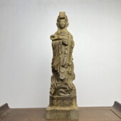沉香木精雕湄洲妈祖神像实木摆件海上女神福建非遗工艺品居家供奉