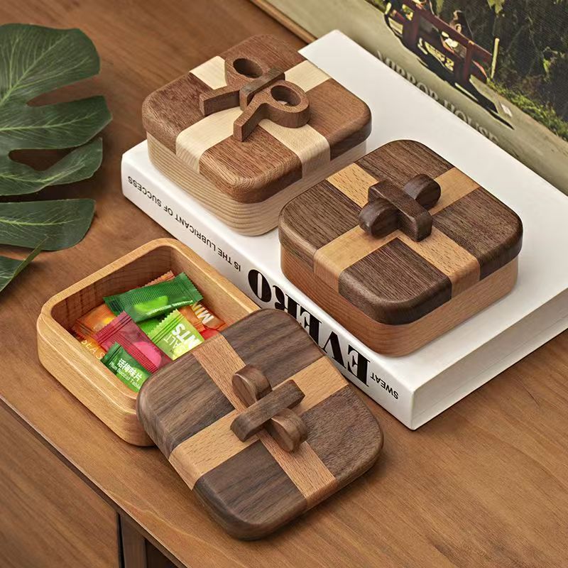 实木牙签盒棉签牙线盒收纳盒