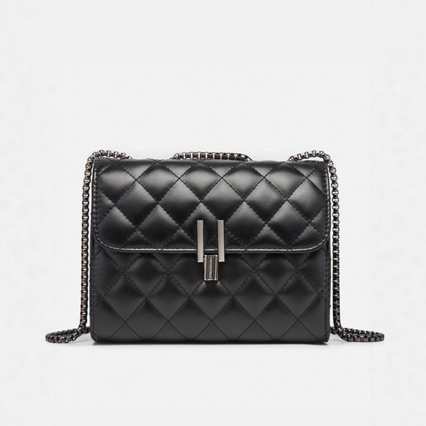 促销2025新款潮流女包菱格链条包时尚百搭包纯色简约单肩斜挎方包