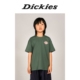 Dickies童装男童女童T恤24新前后logo印花圆领短袖T恤儿童短袖