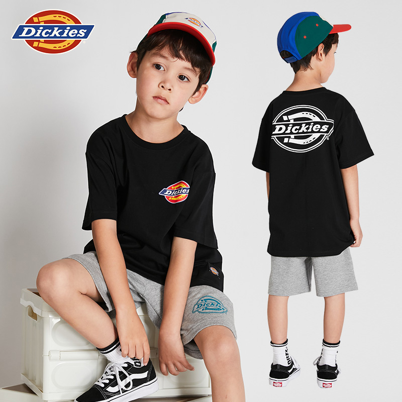 Dickies大潮前胸彩标单色短袖T恤