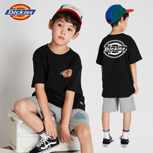 T恤儿童短袖 Dickies童装 男童清仓t恤夏前后logo印花宽松圆领半袖