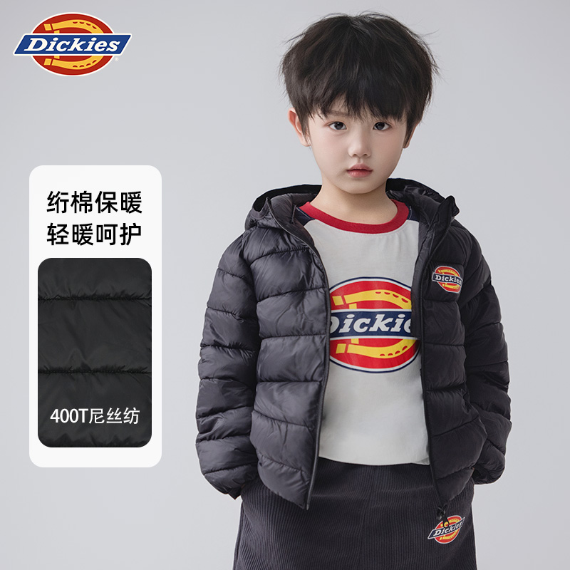 Dickies童装儿童秋冬季锁温保暖软糯糯连帽棉服外套休闲保暖冬日