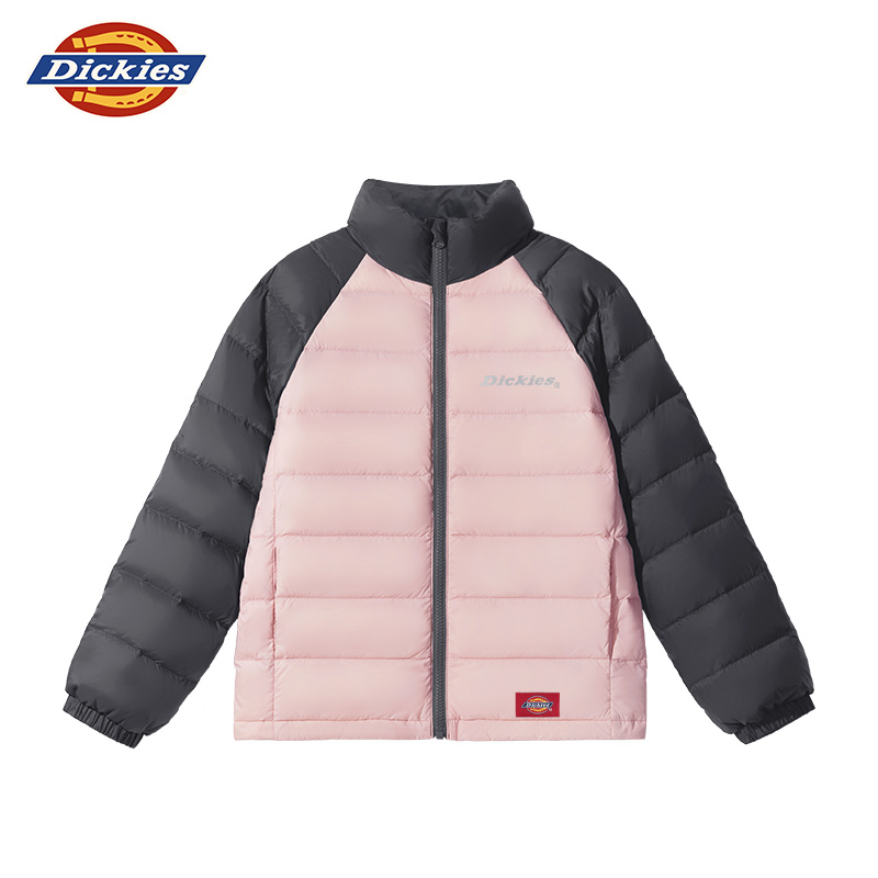 Dickies儿童羽绒服秋冬装2025新款加厚中长款外套中大童保暖衣服