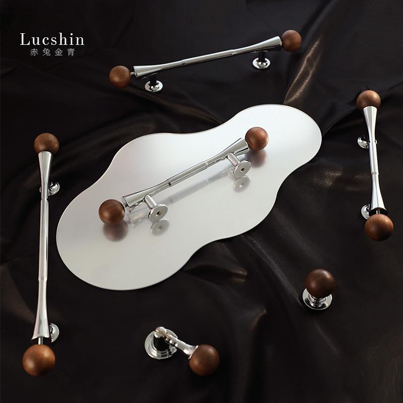 复古黄铜拉手中古风银色小拉手