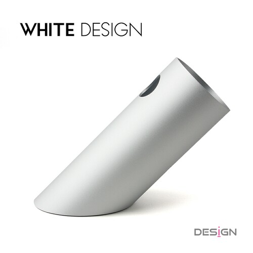 White Design创意金属倾斜铝合金圆柱笔筒简洁桌面收纳办公室文具