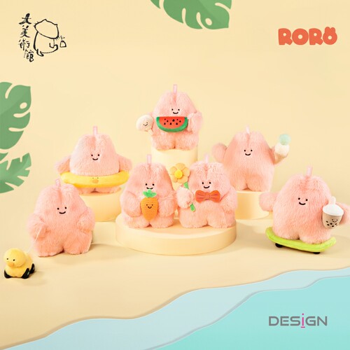 【大美术馆】RORO兔的夏日计划毛绒盲盒娃娃公仔手办玩偶生日礼物