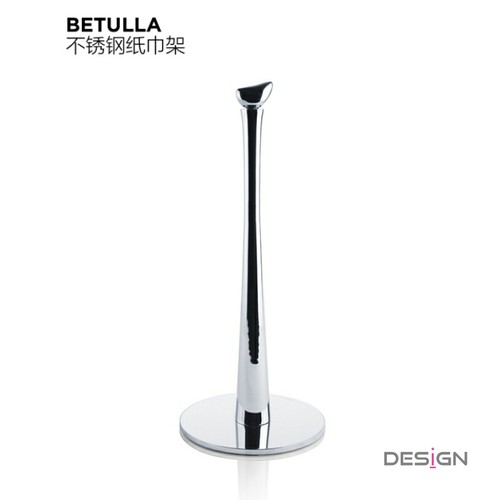 White Design 不锈钢纸巾架卷纸架 厨房餐桌用 金属优雅设计创意