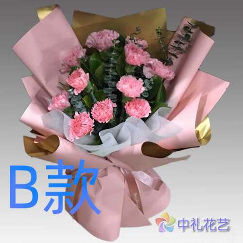 生日爱意祝寿康乃馨云南迪庆花店送花香格里拉维西县同城鲜花速递